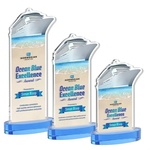 Voyager VividPrint™ Award on Alberton Base - Sky Blue