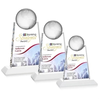 Netherford Globe VividPrint™ Award - White