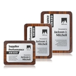 Reston Plaque - Walnut Finish/Silver