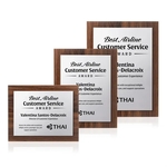 Millsboro Plaque - Walnut Finish/Silver