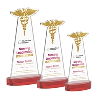 Caduceus VividPrint™ Award on Alberton Base - Red... from ASI 84592 St Regis...