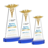 Caduceus VividPrint™ Award on Alberton Base - Blue... from ASI 84592 St Regis...