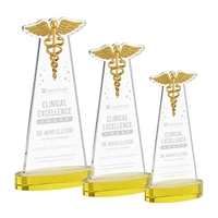 Caduceus Award on Alberton Base - Gold... from ASI 84592 St Regis Group / St...