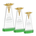Caduceus Award on Alberton Base - Green