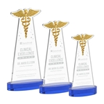 Caduceus Award on Alberton Base - Blue