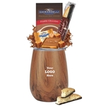 Wood Tone Stemless Tumbler with Cocoa & Chocolate