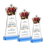 Crown VividPrint™ Award on Alberton Base - Sky Blue