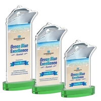 Voyager VividPrint™ Award on Alberton Base - Green... from ASI 84592 St Regis...