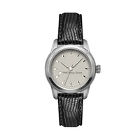 Ladies leather strap watch with stainless steel case, sapphire crystal,...