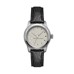 Crown Medallion Ladies Leather Strap Watch