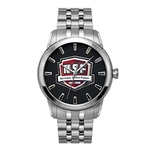 Crown Medallion Men's Stainless Steel Bracelet Watch