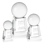 Crystal Ball Award on Tall Base
