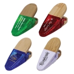 Magnetic Power Memo Clip w/Bamboo Grip