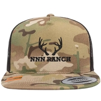 Yupoong 6006MULTI YP Classics Five-Panel MultiCamTrucker Hat with leatherette...