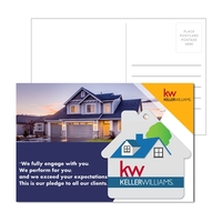 6" x 4" full-color direct mail postcard with 3.75" x 3.75"... from ASI 90807...