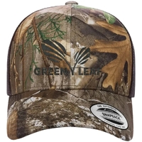 Yupoong 6606CA YP Classics Camo Retro Trucker Hat with leatherette patches......