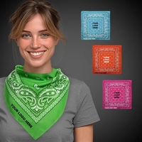 Neon Polyester Bandana 18" x 18"... from ASI 42016 Brighter Promotions Inc