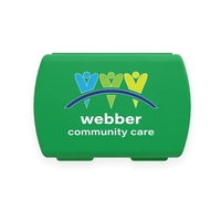 Digital full color imprinted, USA made, First Aid plastic box.... from ASI...