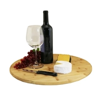 Bamboo Cutting Board Large Size 18 Dia." x 5/8" Thick... from ASI 55450...