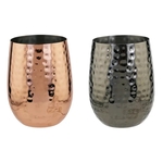 Mule Hammered Stemless Glass, 18 oz