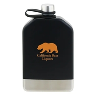 Canteena Flask, Matte Black Stainless Steel with attached Cap, 8 oz.... from...