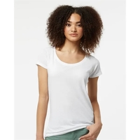 Tultex Women's Poly-Rich Scoop Neck T-Shirt... from ASI 84358 S&S Activewear