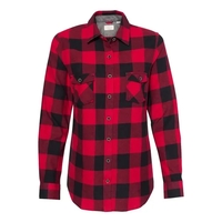 Weatherproof Vintage Women's Brushed Flannel Long Sleeve Shirt. Blank.......