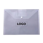A4 Snap Button Document Folder with Label Pocket