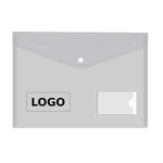 A4 Snap Button Document Envelope with Label Pocket