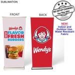Sublimated Heavy Fabric Deluxe Wide Base Pull Up Banner