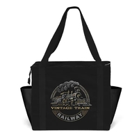 Cotton bag is versatile, side pockets, long handles and a Zipper-Close......