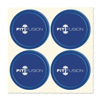 Set of four Quad-Dots 0.75" Diameter reflective stickers in assorted...