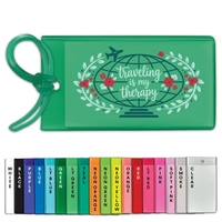 Bag & luggage tag - business card insert. Flexible; spot color... from ASI...