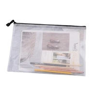 PVC mesh zipper document bag plus 1c1p color silkscreen imprint plus... from...