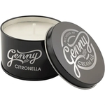 5.3 oz. Citronella Candle in a Black Metal Tin