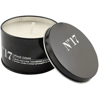 5.3 oz. Crisp Linen Candle in a Black Metal Tin... from ASI 74601 Calico