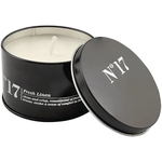5.3 oz. Crisp Linen Candle in a Black Metal Tin