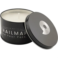 5.3 oz. Weathered Oak Candle in a Black Metal Tin... from ASI 74601 Calico