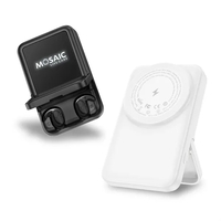 7700 mAh Wireless Power Bank with TWS Earphones... from ASI 91435 Tomax USA