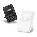 Arcadia, 7700 mAh Wireless Power Bank with TWS Earphones