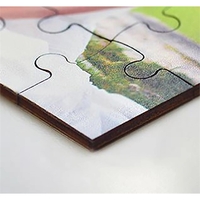 5" x 7" wooden puzzle with 12 customizable pieces.... from ASI 92531 Unique...