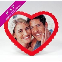 7" x 9" - 36 Piece Retail Quality Heart Shaped Puzzle & Box