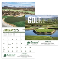 11 x 19 2024 Golf wall calendar printed on 70# paper... from ASI 40480 Koozie...