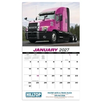 18-Wheeler Wall Appointment Calendar - Stapled... from ASI 40480 Koozie Group...