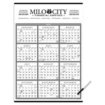 Triumph® Calendars Black & White Span-A-Year Laminated w/...