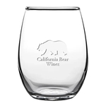 Meritus Stemless Wine Glass, 15 oz. Rimfull