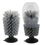 Bar Glassware Brush Glass Cleaner with Suction Cup