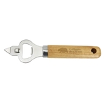 Combo Bottle/Can Opener, Bamboo Handle