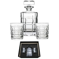 Block Spirit Decanter Set, 3-piece Set