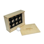 Sliding Lid Golf Ball Box, 8.5'' x 6.5'' x 2.625"